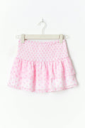 Y two layer multi skirt - Pink ditsy
