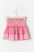 Y two layer multi skirt - Pink paisley