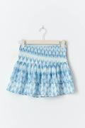Y two layer multi skirt - Blue swirl