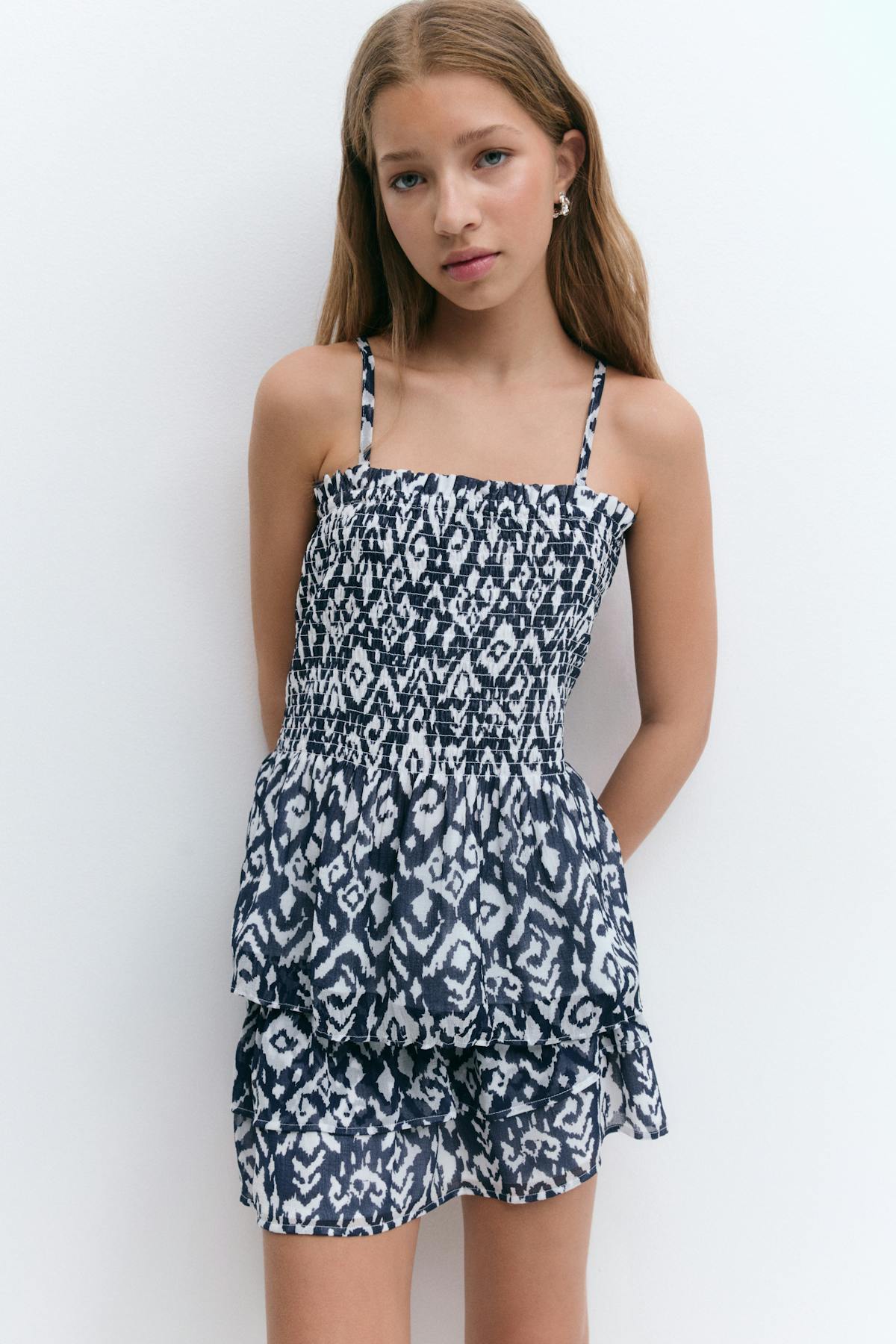 Y two layer multi skirt - Blue marble