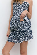 Y two layer multi skirt - Blue marble