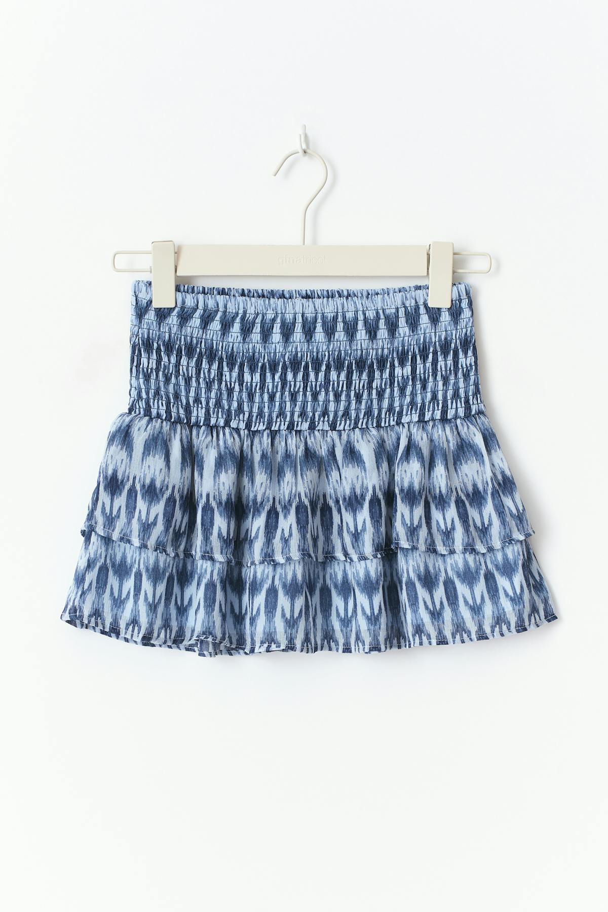 Y two layer multi skirt - Blue/aop