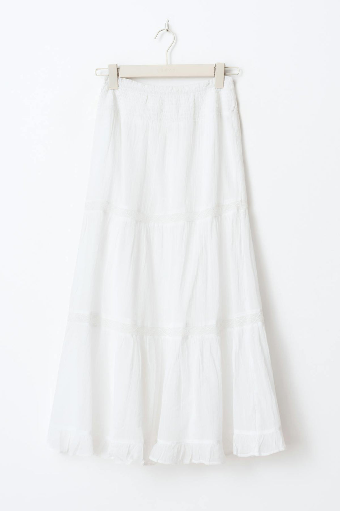 Y scandi maxi skirt tall - Blanc