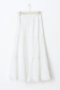 Y scandi maxi skirt tall - Blanc