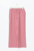Seersucker gingham trousers - Blue check
