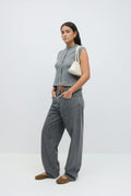 Top handle bag - Gris clair