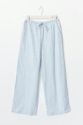 Broderie anglaise trousers - Bleu clair