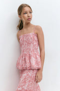 Y one layer multi top - Red paisley