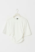 Soft touch ruched tee - Blanc cassé