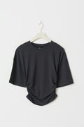 Soft touch ruched tee - Blanc cassé