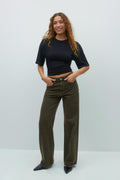 Soft touch ruched tee - Stone