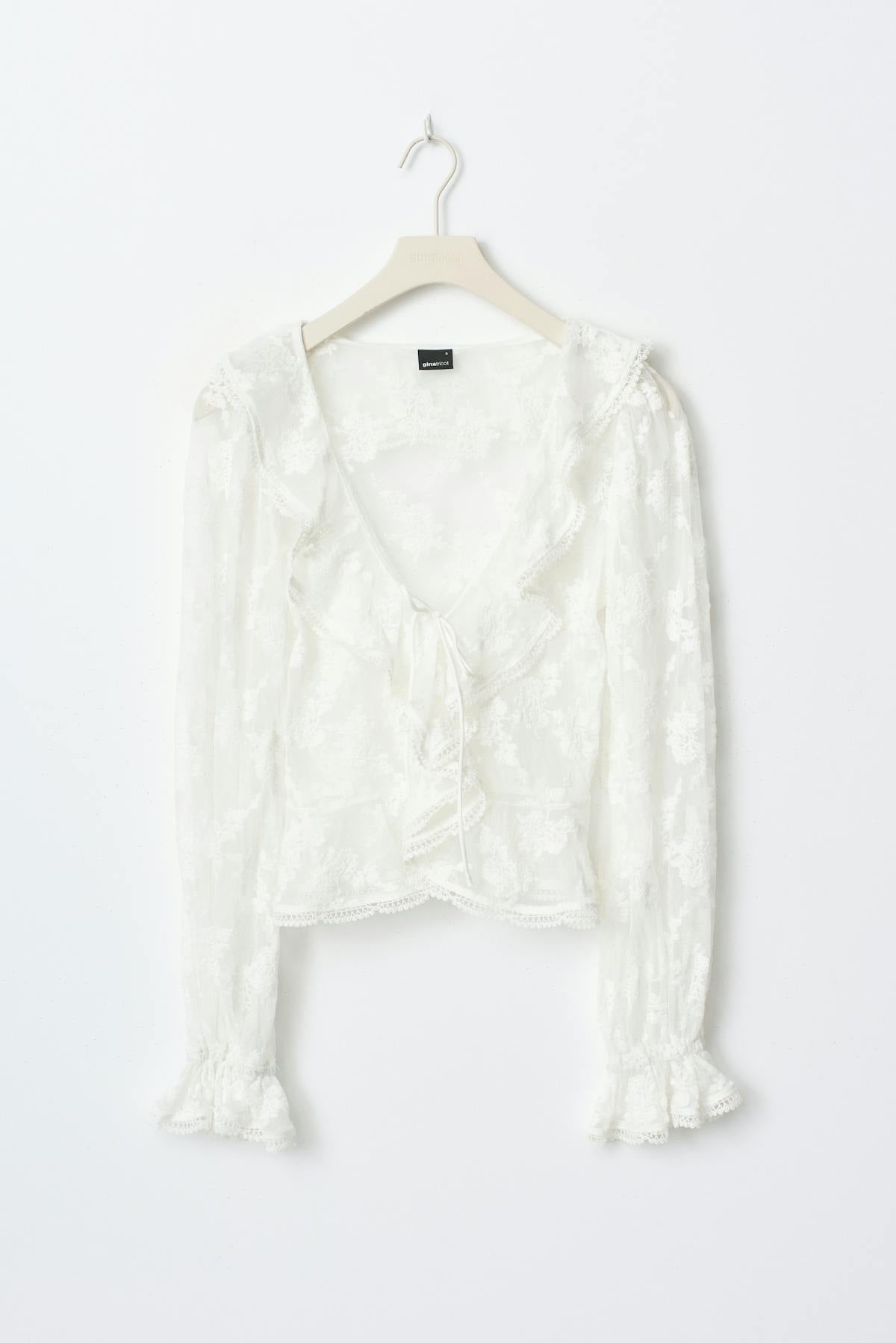 Lace blouse - Blanc cassé