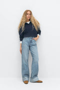 Fold up jeans - Scandi blue