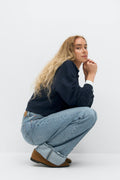 Fold up jeans - Scandi blue