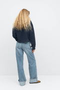 Fold up jeans - Scandi blue