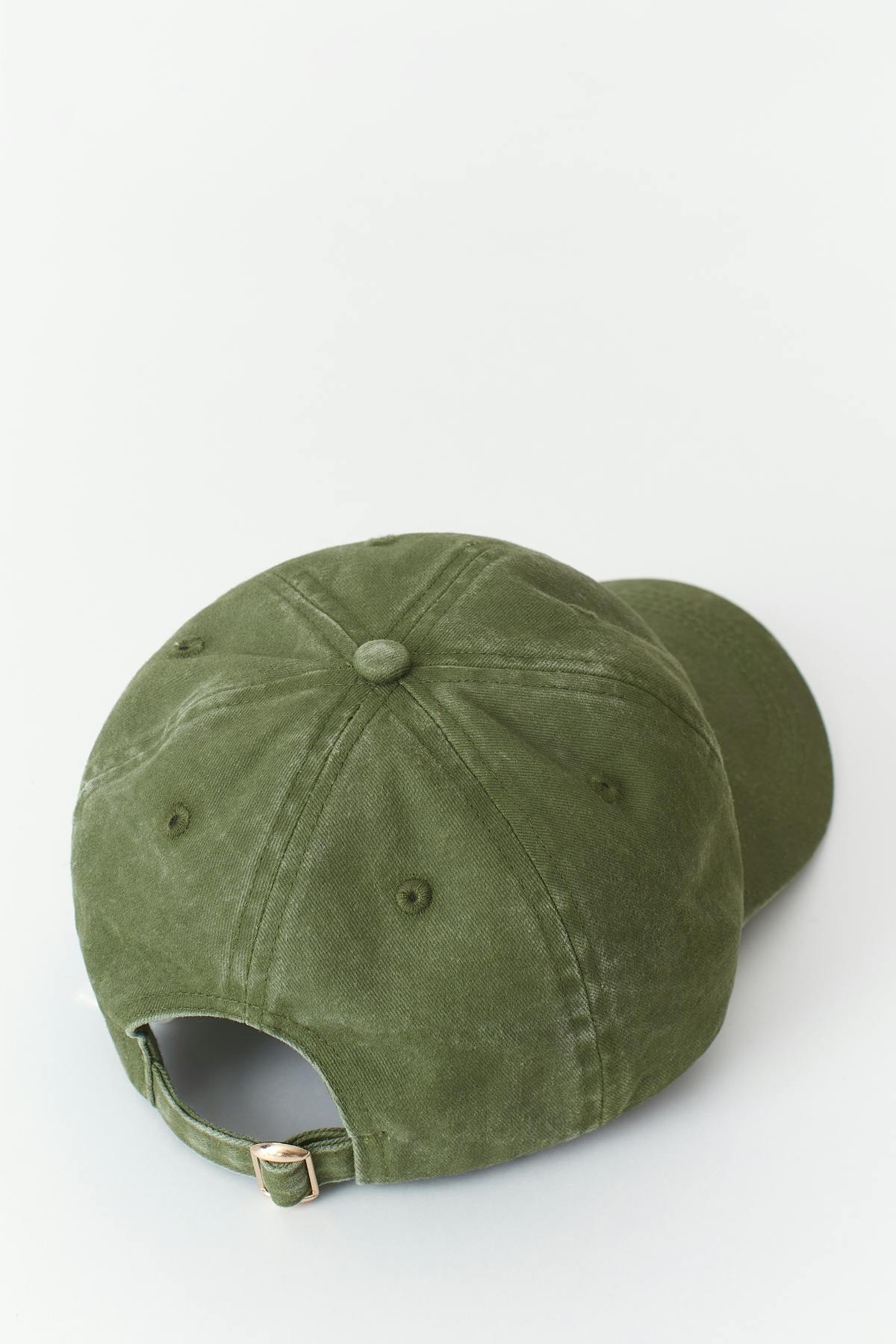 washed cotton cap