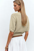 Knitted tape yarn top - Pure c