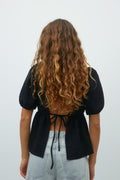 Tie back top - Chateau rose