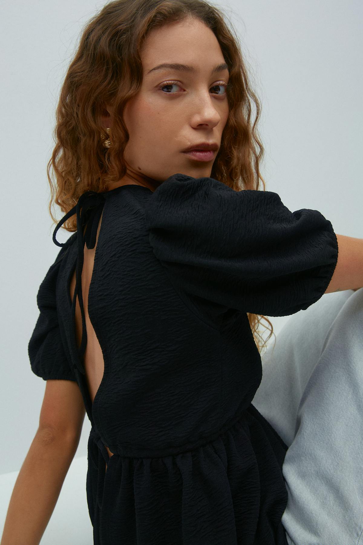 Tie back top - Chateau rose