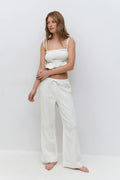 Gauze homewear trousers - Romantic ditsy