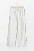Gauze homewear trousers - White/grey