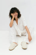Gauze homewear trousers - Romantic ditsy