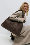 Braided large bag - Camel