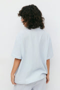 Gingham gauze homewear shirt - Blue check
