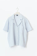 Gingham gauze homewear shirt - Blue check