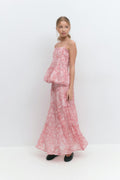 Y iconic boho maxi skirt - Red paisley
