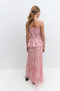 Y iconic boho maxi skirt - Red paisley