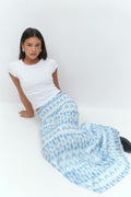 Y iconic boho maxi skirt - Blue swirl