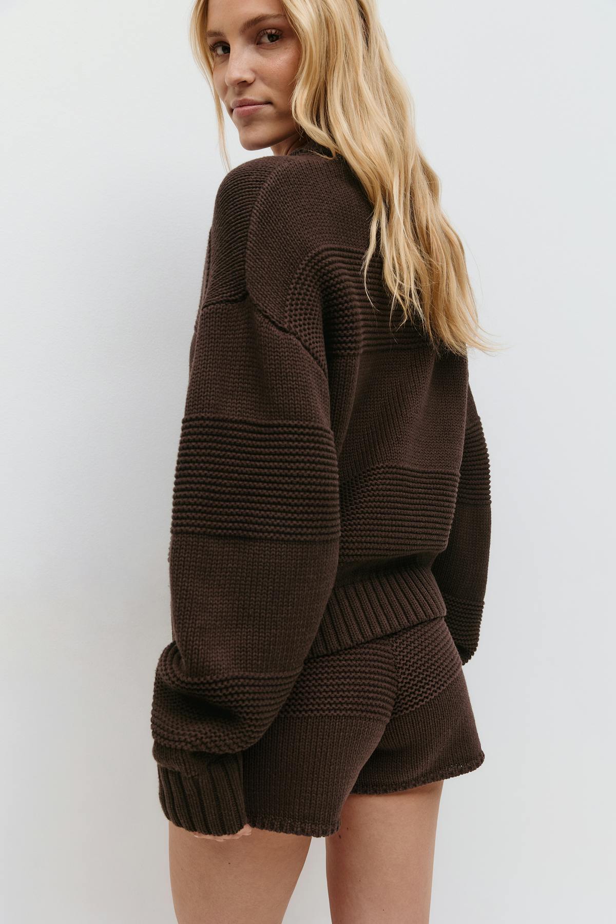 Chunky knitted shorts - Java