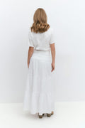 Y iconic boho maxi skirt - Blanc