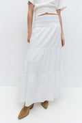 Y iconic boho maxi skirt - Blanc