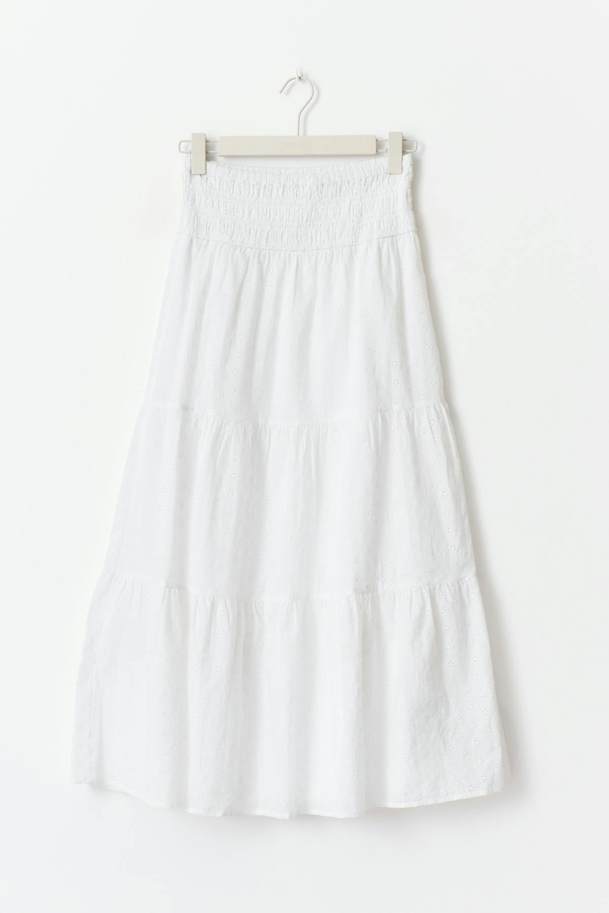 Y iconic boho maxi skirt - Blanc