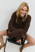 Knitted chunky sweater - Gardenia