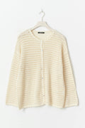 Oversized crochet cardigan - Crème