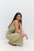 Knitted crochet dress - Alfalfa