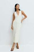 Knitted vest dress - Noir