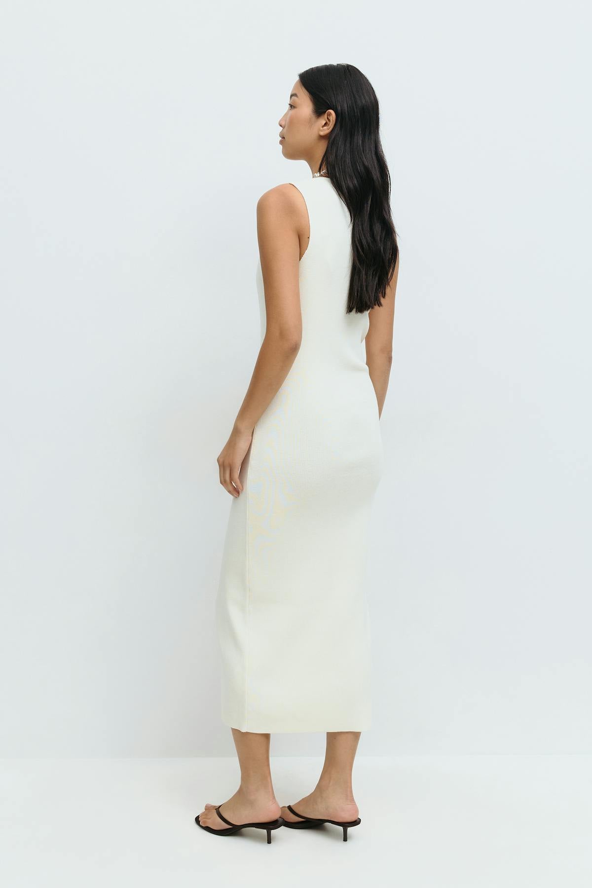 Knitted vest dress - Noir