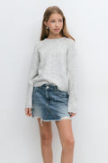 y knitted sweater - Cashmere blue