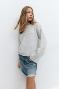 y knitted sweater - Cashmere blue