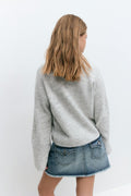 y knitted sweater - Cashmere blue
