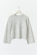 y knitted sweater - Oat melange