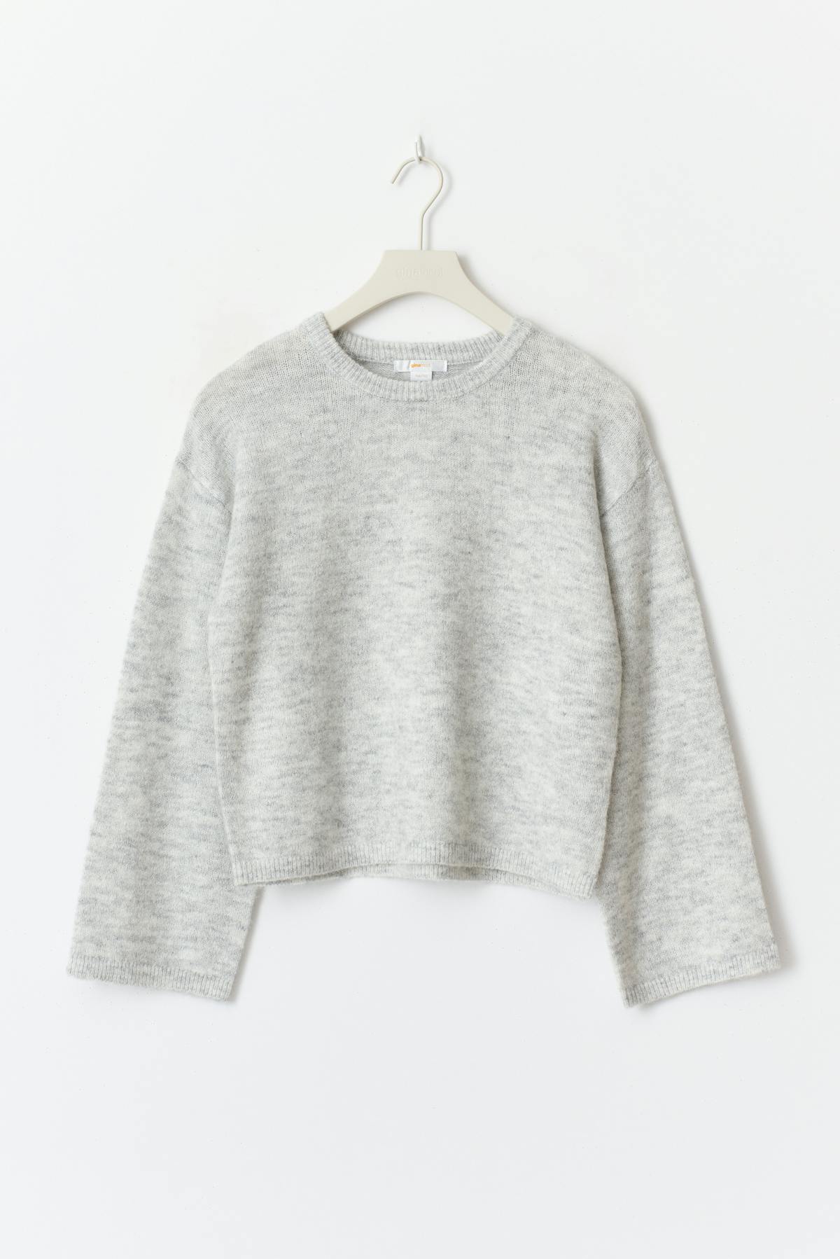 y knitted sweater - Oat melange