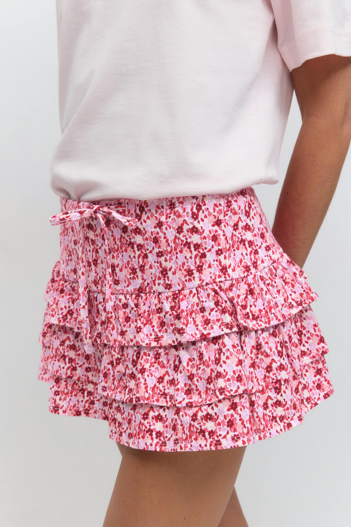 Mini frill skirt - Noir