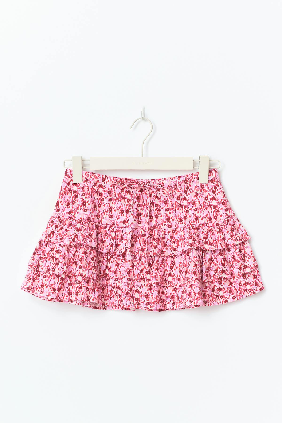 Mini frill skirt - Noir