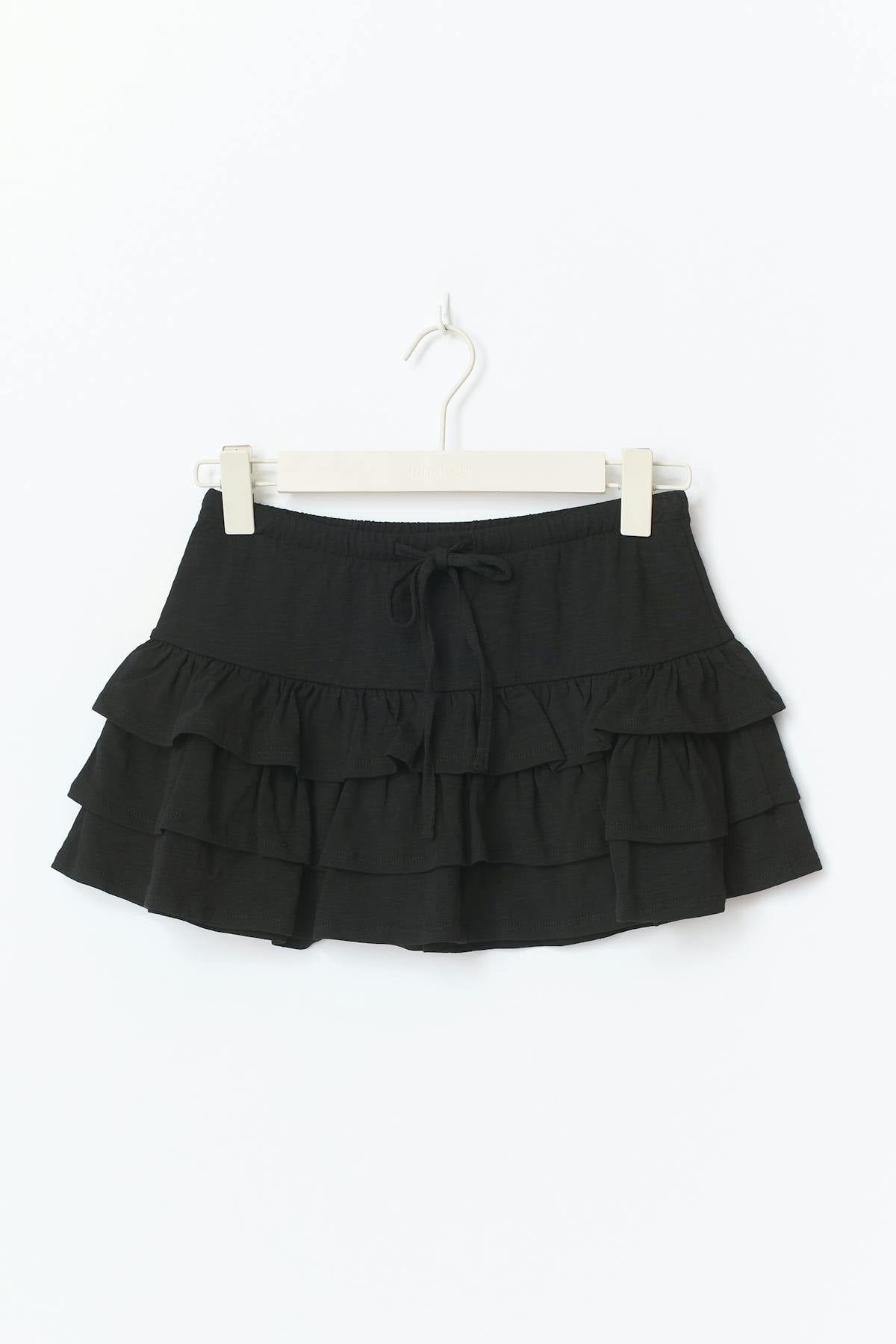 Mini frill skirt - Peacoat