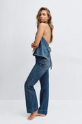 Scandi straight jeans - Bleu